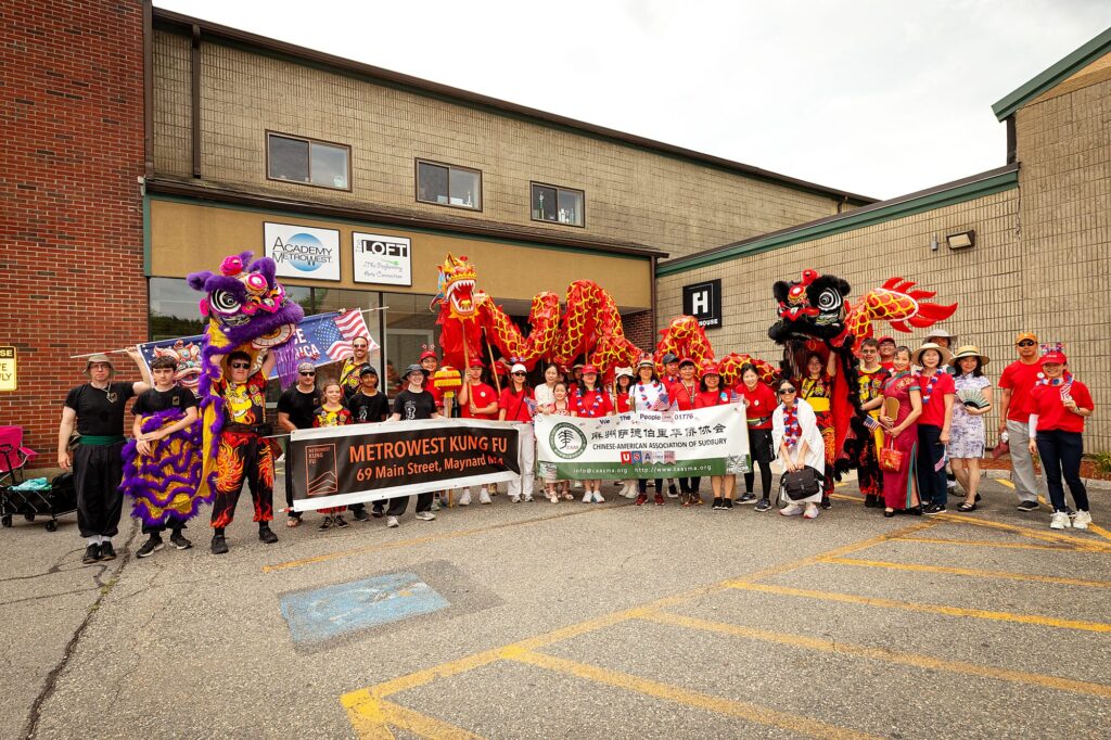CAAS dragon dancers at the Independence Day parade